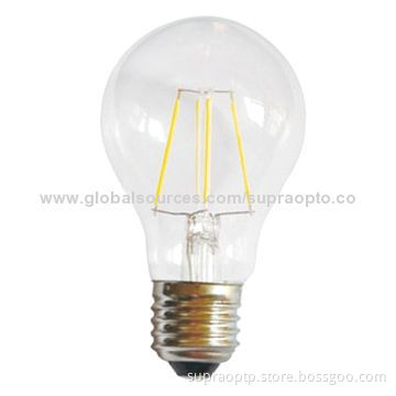 A60 4W 5500-6000K LED Filament Bulb E27